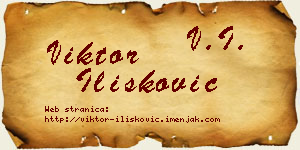 Viktor Ilišković vizit kartica